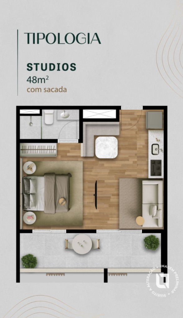 Planta Humanizada 48m2